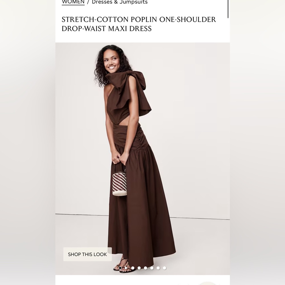 Banana Republic Stretch-Cotton Poplin Dress